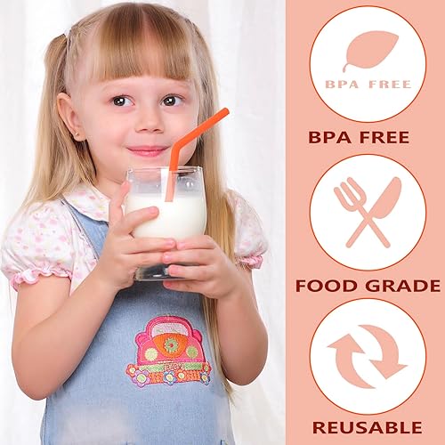 Miniatura 3 de Pajitas de repuesto reutilizables para vaso Stanley Cup de 40 onzas, popote de silicona extra largo para accesorios Stanley, juego de popotes rectos