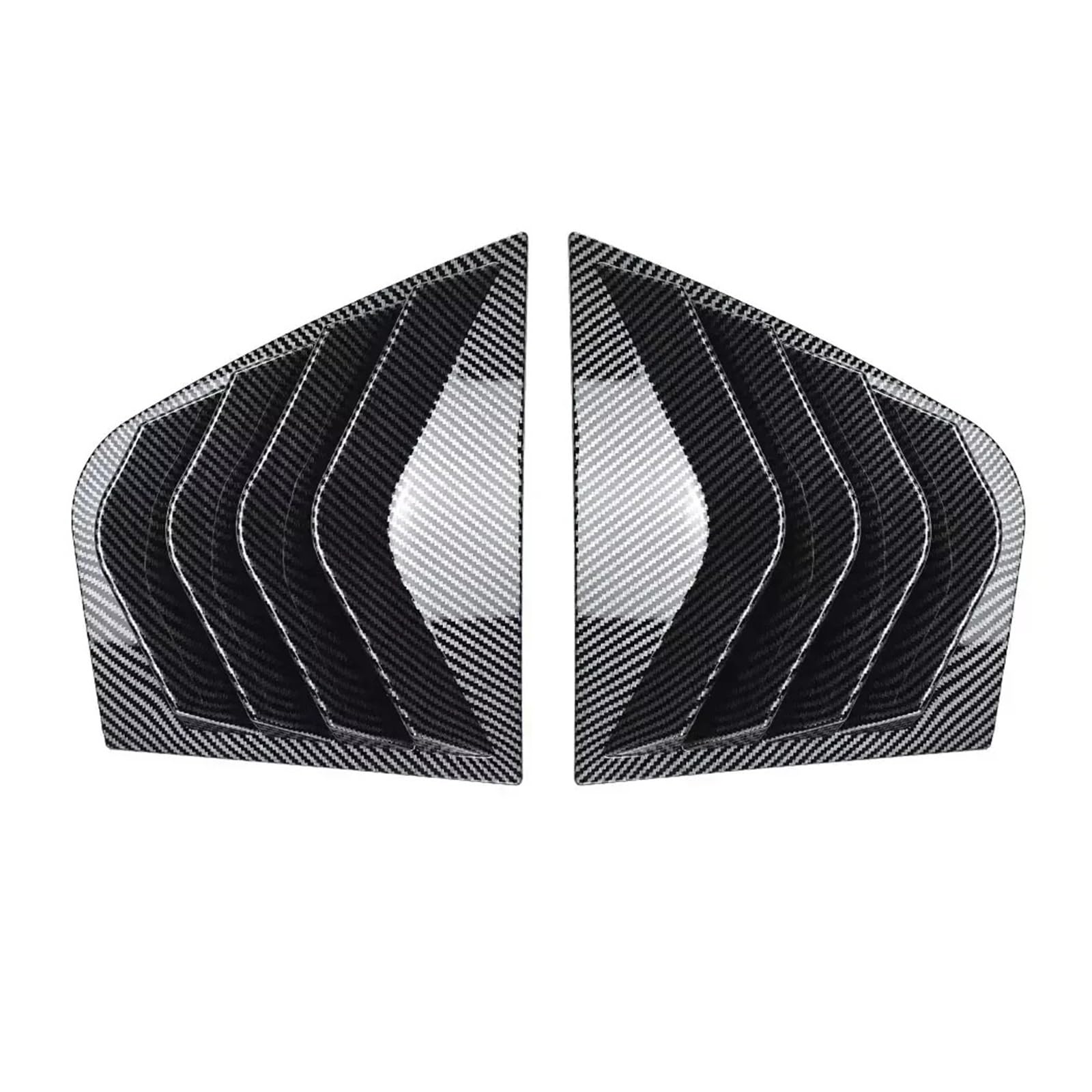 żaluzje na tylną szybę boczną Pasuje do Kia Stinger 2018-2024 ABS plastikowa tylna szyba czwarta osłona żaluzji boczne wykończenie nawiewu(Carbon Look)