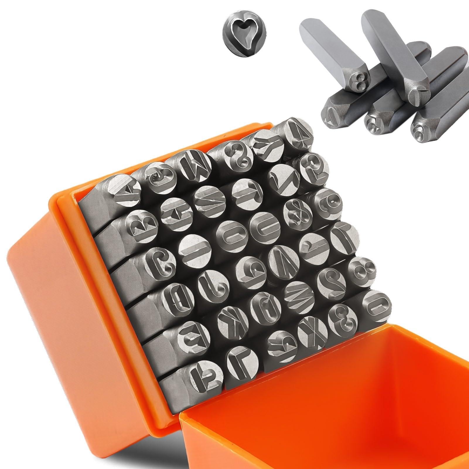 Kit poinçon alphabet et chiffre 3 mm pour marquage cuir et bois