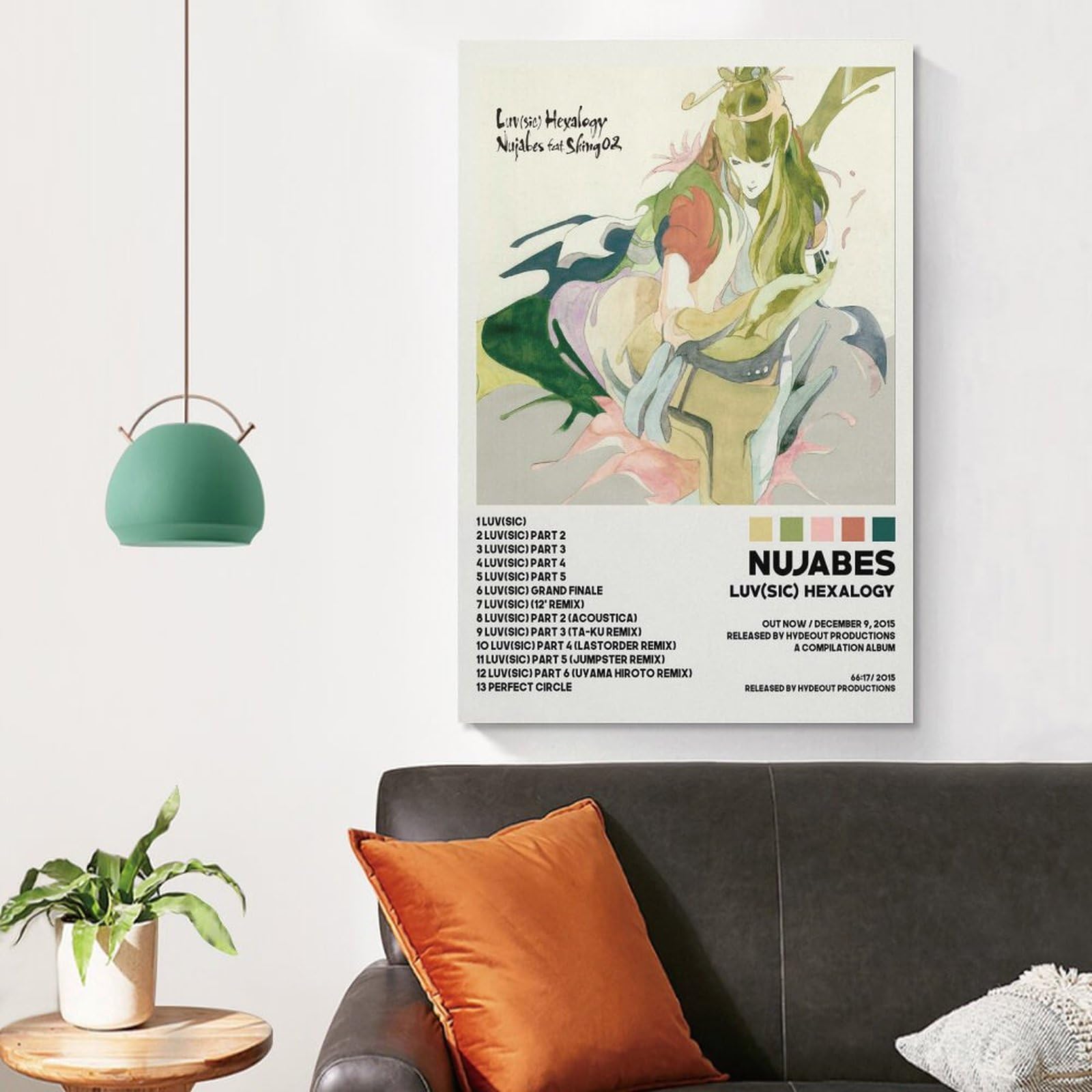 Luv(sic) Hexalogy Album Poster Nujabes Musical Gift Canvas Luv(sic) Hexalogy Album Poster Nujabes Musical Gift Canvas