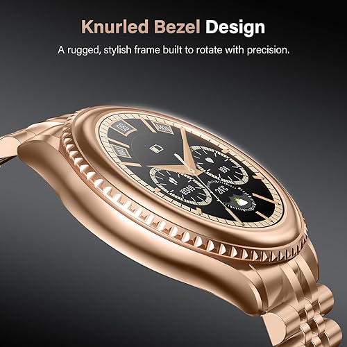 Miniatura 3 de Reloj inteligente de lujo de alta gama para hombres, esfera giratoria (bisel de corte de hacha), pantalla AMOLED de 1.32 pulgadas, frecuencia