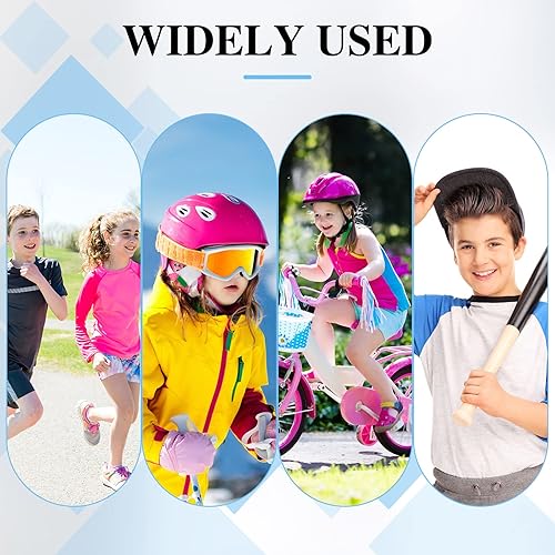 Vista 16 de Haysandy 4 Pieces/ 2 Pair Kids Ankle Support Brace Elastic Kids Compression Socks Knitted Ankle Sleeve for Jogging Running Fitness (Pink,5-10 Years)