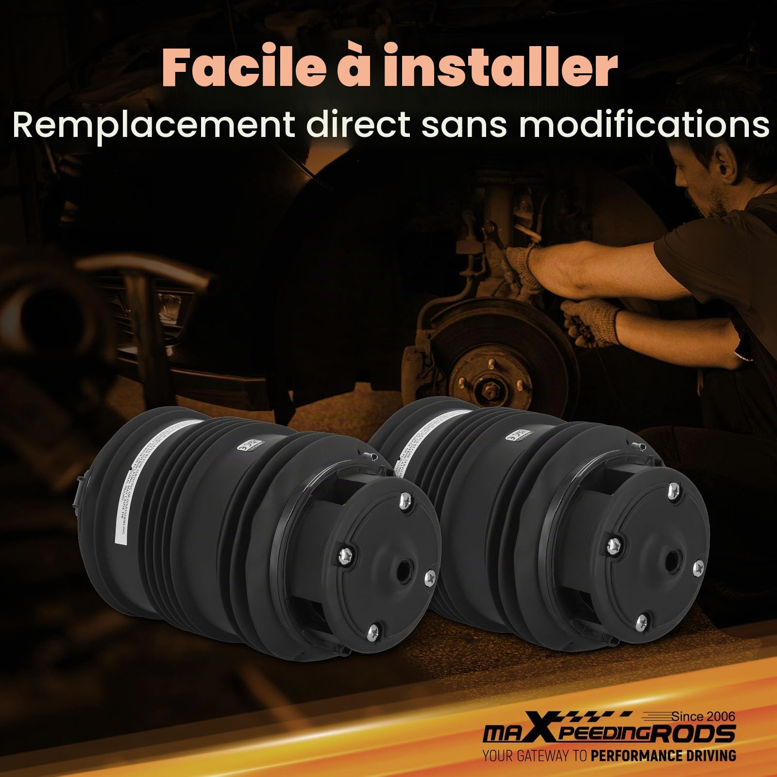 maXpeedingrods 2x Suspension Pneumatique pour Mercedes E‑Klasse S211 | 211 320 09 25,2113200925,211320092580,211320092560,211320092505,A 211 320 09 25,A2113200925,A211320092560, A211320092580