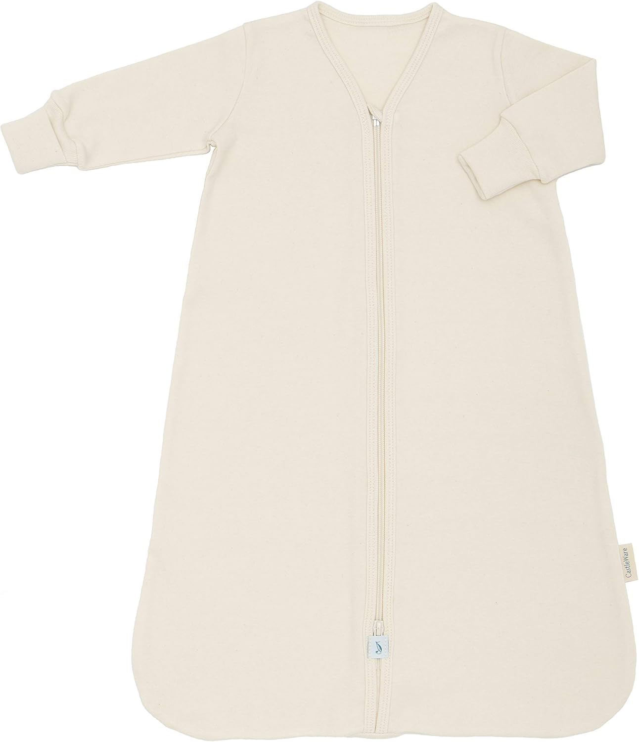 CastleWare Baby Long Sleeve Organic Cotton Rib Knit Sleeper Bag TOG 1.5