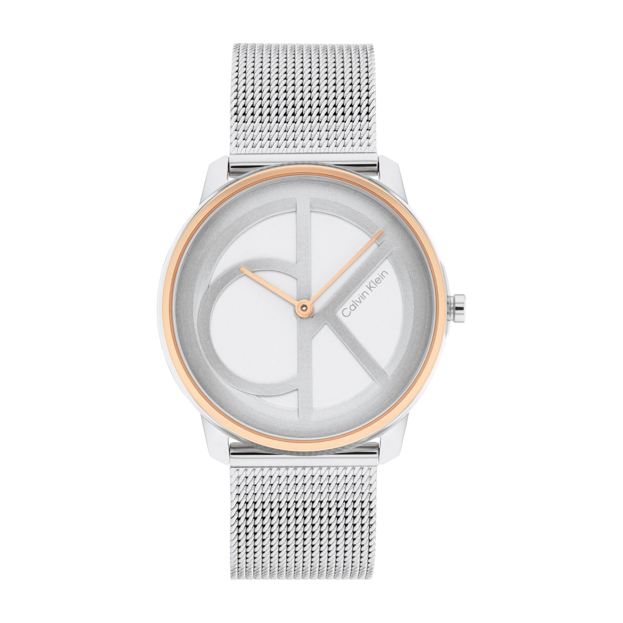 stainless steel mesh bracelet quartz watch for women