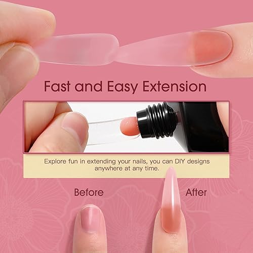 Miniatura 4 de ROSALIND Nude Pink - Gel de uñas de polietileno, extensión de 2 onzas, color rosa y rosa neutro, construcción rápida, gel acrílico en tubos para