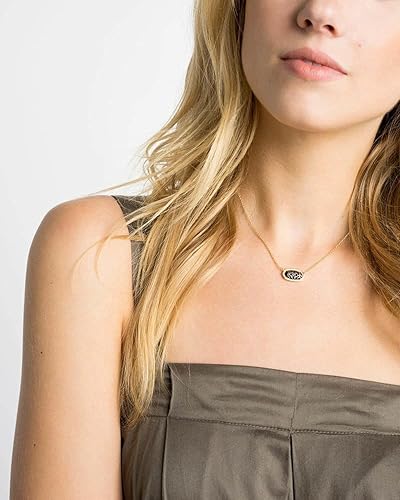 Miniatura 143 de Kendra Scott - Collar Elisa con dije para mujer, joyería de moda, chapado en oro de 14 quilates