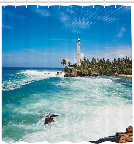 Miniatura 2 de Ambesonne Decor Collection cortina para regadera de baño de poliéster