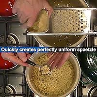 Vista 5 de Fabricante de Spaetzle de acero inoxidable de grado premium con mango de agarre cómodo, fabricante tradicional de fideos de huevo alemán