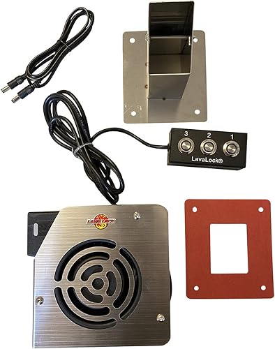 SF1 Super Fan - Soplador de barbacoa para fumadores grande de 70 cfm - Se puede usar solo o usar con LavaLock ATC-2