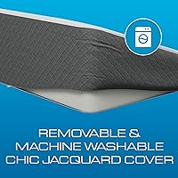 Vista 4 de Kolbs - Almohada de cuña extra ancha para la apnea del sueño, el reflujo ácido y el alivio del dolor de espalda, con elegante funda de jacquard