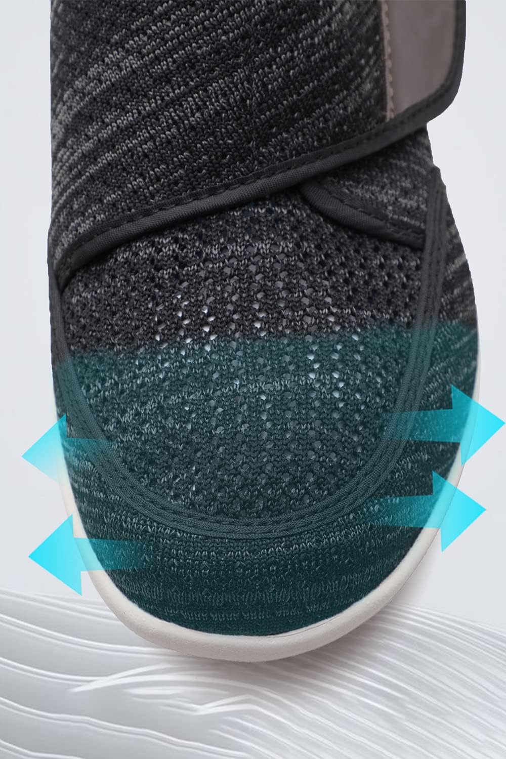 Men's Diabetic Elderly Shoes - Plus Size, Adjustable, Non-Slip, Double Insole, Air Cushion Bottom Walking Shoes - Image 5