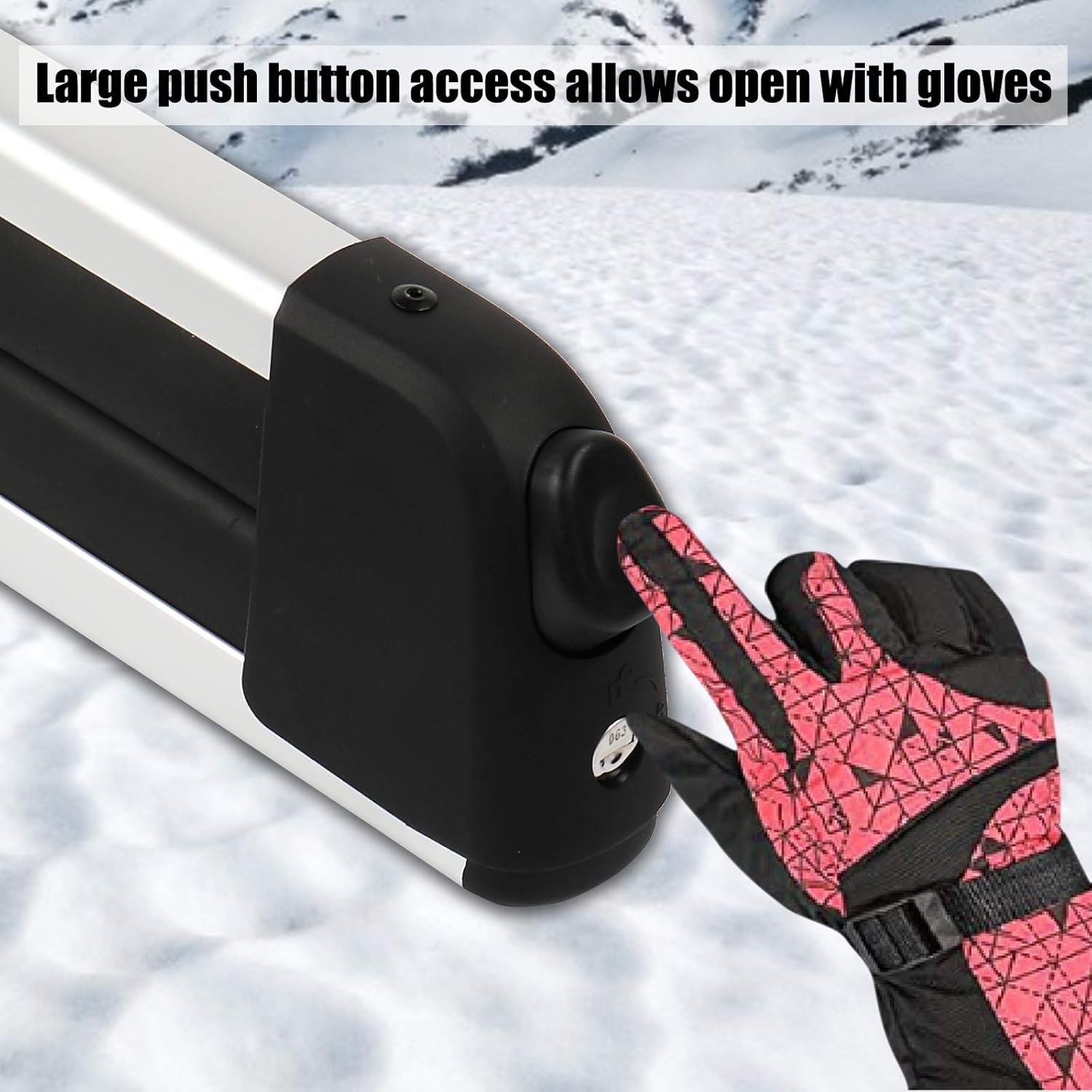 PEXMOR 2 PCS Aluminum Universal Car Ski Roof Racks, 31" Ski Snowboard Roof Carrier, Snowboard Car Carrier Lockable Ski Holder Mount for 4 Pairs Skis or 2 Snowboard Fit Most Vehicles Equipped Crossbar : Sports & Outdoors