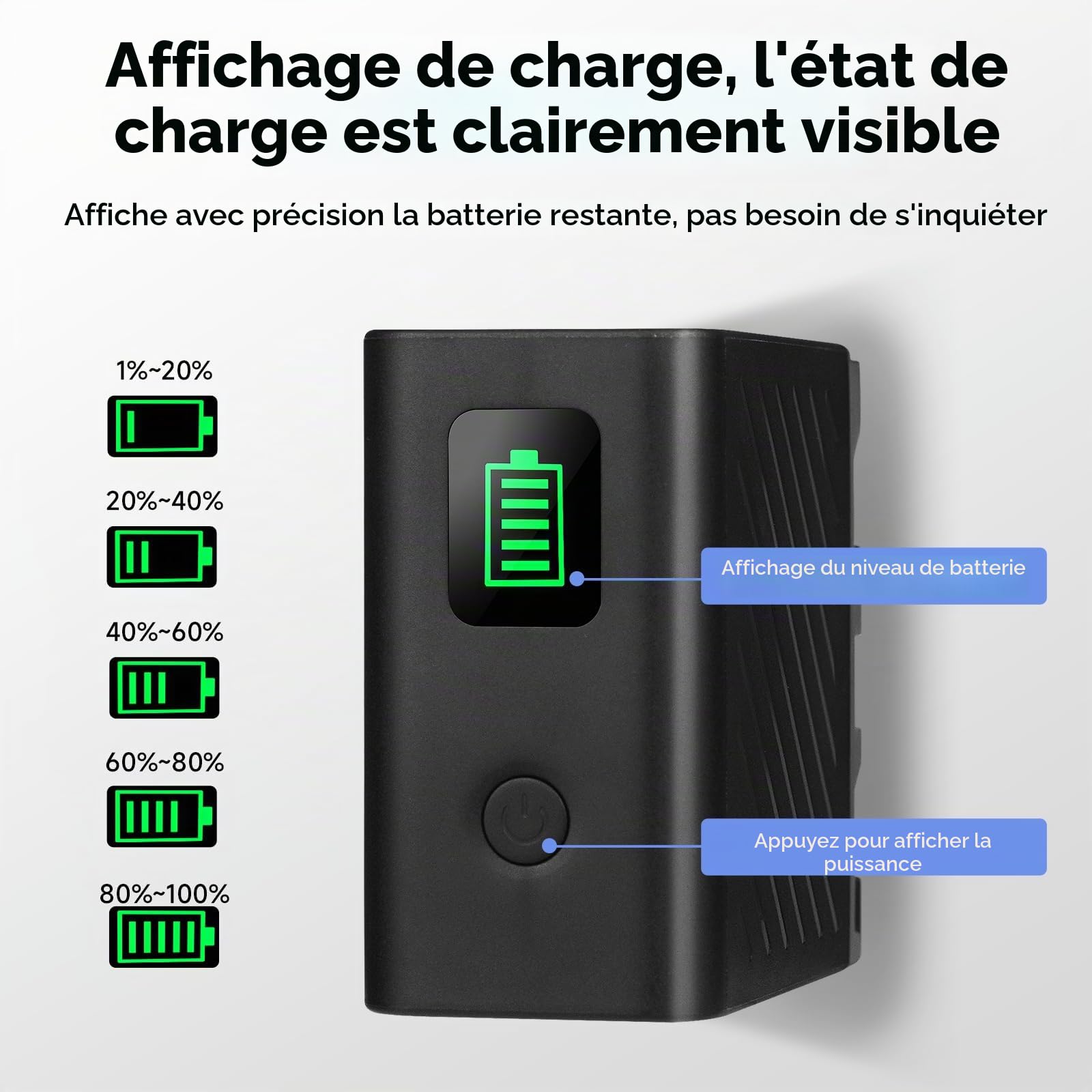 NP-F970 Batterie Rechargeable 9600mAh Compatible avec Sony NP-F970 / NP-F960 / NP-F750 / NP-F550 / NP-F930, Sony DCR-VX2100, PD150, PD170, FDR-AX1, HDR-AX2000, FX1, FX1000 (2Pcs)