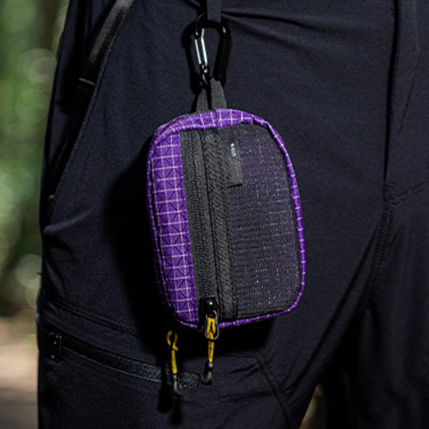 Backpack Strap Pouch Waterproof Zipper Partitioned Storage image 5