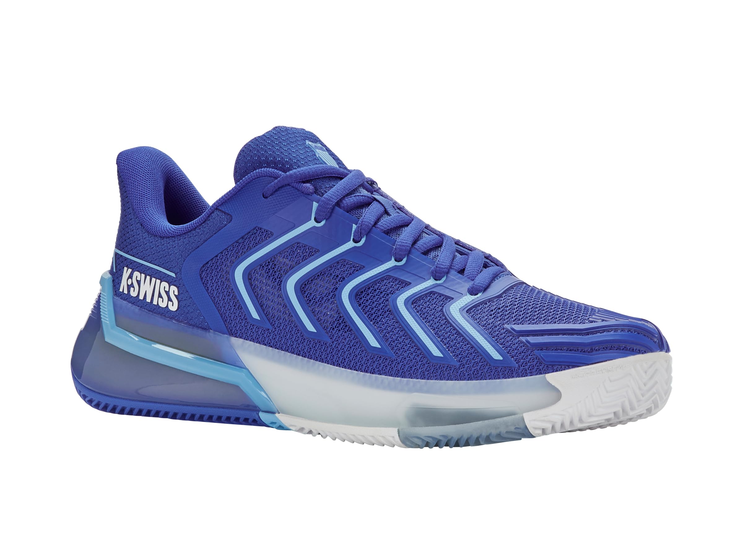 K-Swiss ULTRASHOT 4 Clay Tennis Shoe, Dazzling Blue/White/Baltic Sea, 44 EU