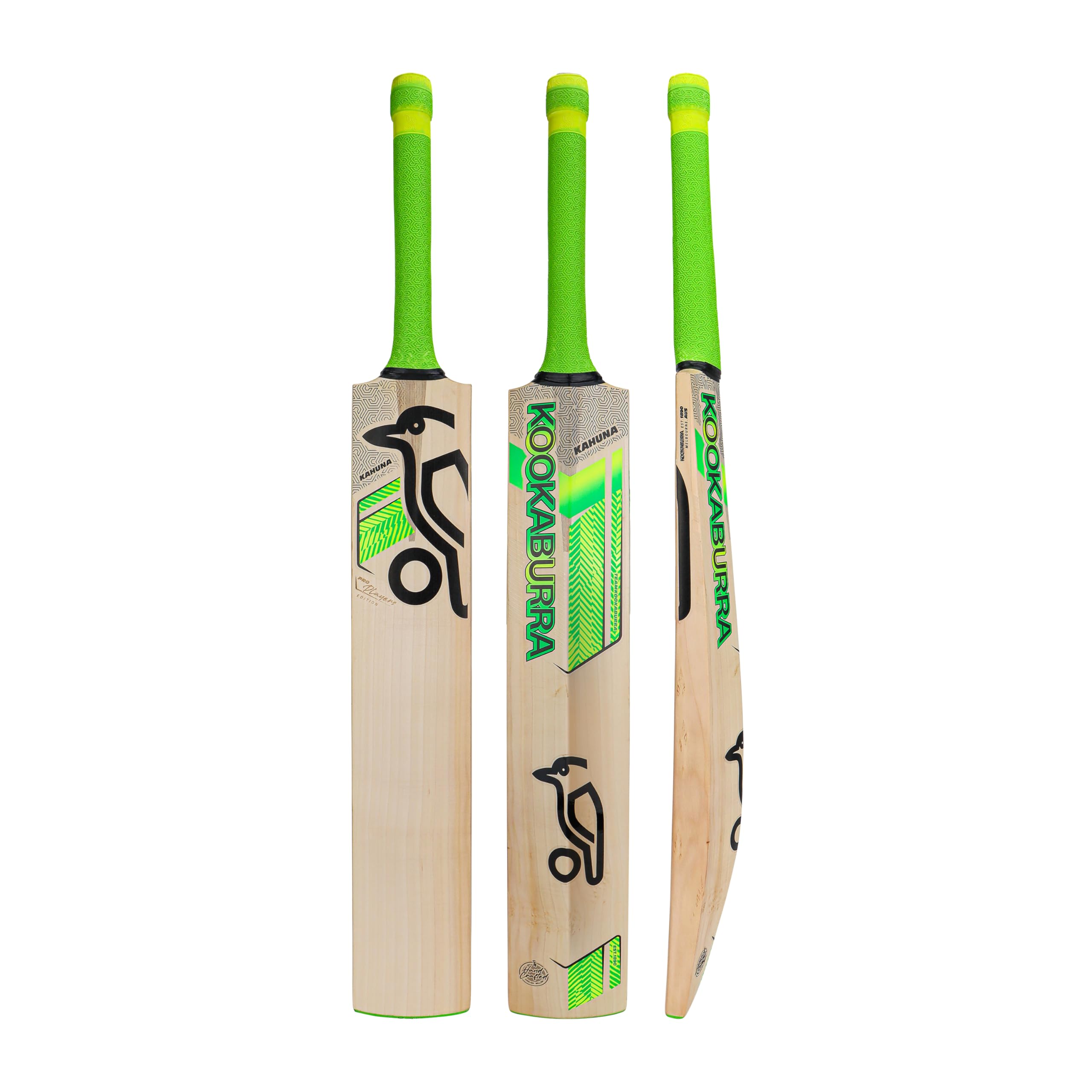 Kookaburra Kahuna Pro Players Edition Junior Cricket Bat - Harrow, Lime