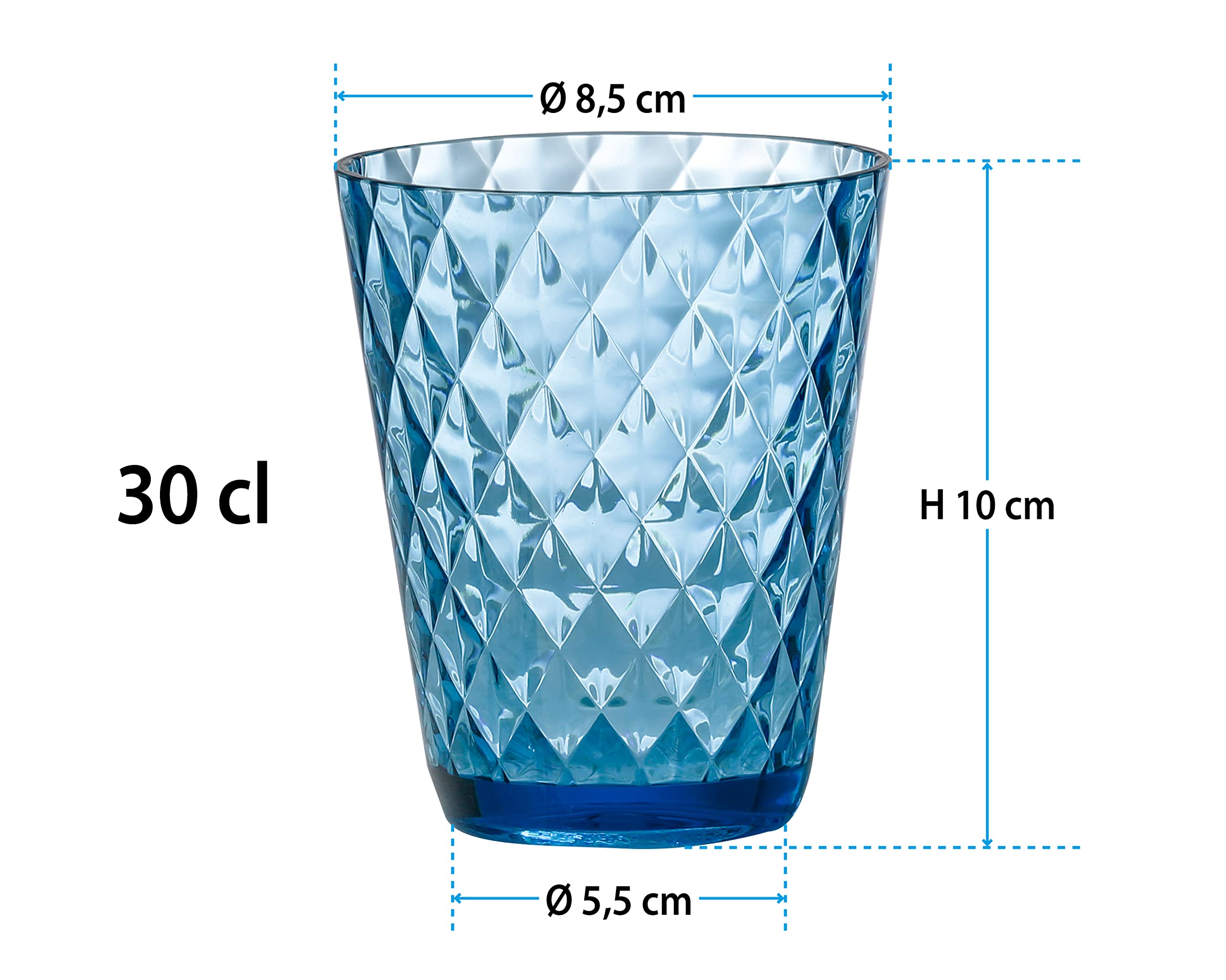 Brunner Diamond szklanki do picia, zestaw 4 szt