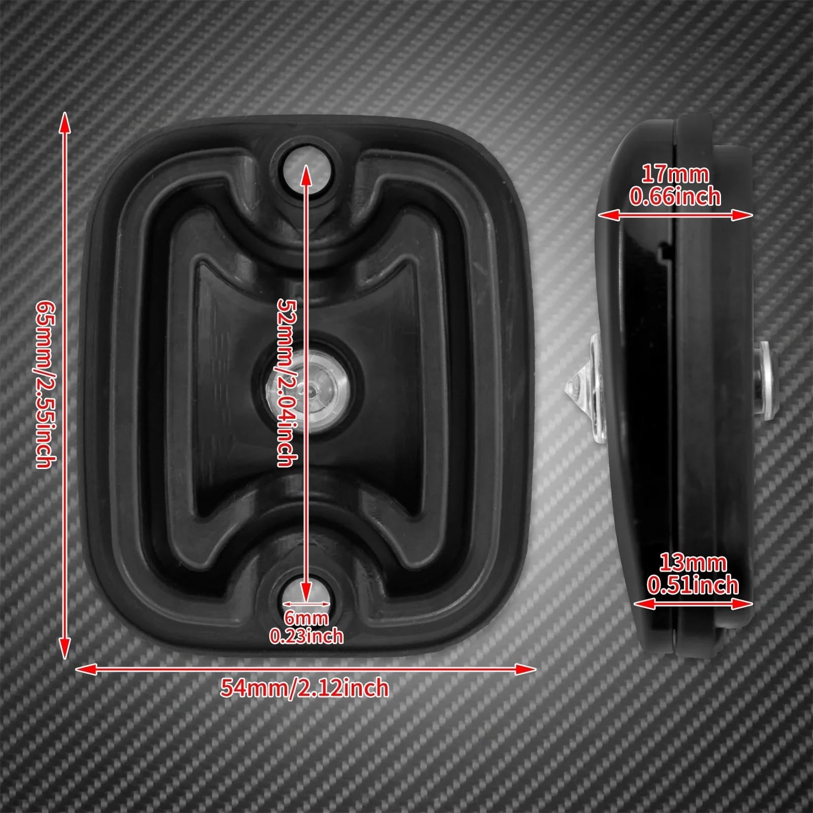 Spojler Boczny Motocykla Pasuje do Harley Touring Road King przemieszczanie się po ulicy FLHR FLHT Dyna Fat Bob FXDF Softail FLSTF pokrywa cylindra głównego(Cylinder Cover B)