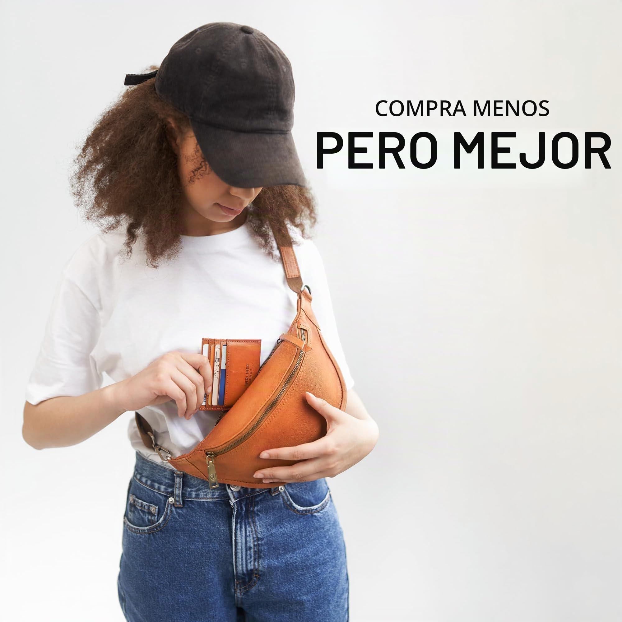 Berliner Bags Kai XL Riñonera de Piel Auténtica, Bolso de Cintura Unisex con Cremallera YKK, Correa Ajustable y Diseño Resistente al Agua para Hombre y Mujer – Marrón
