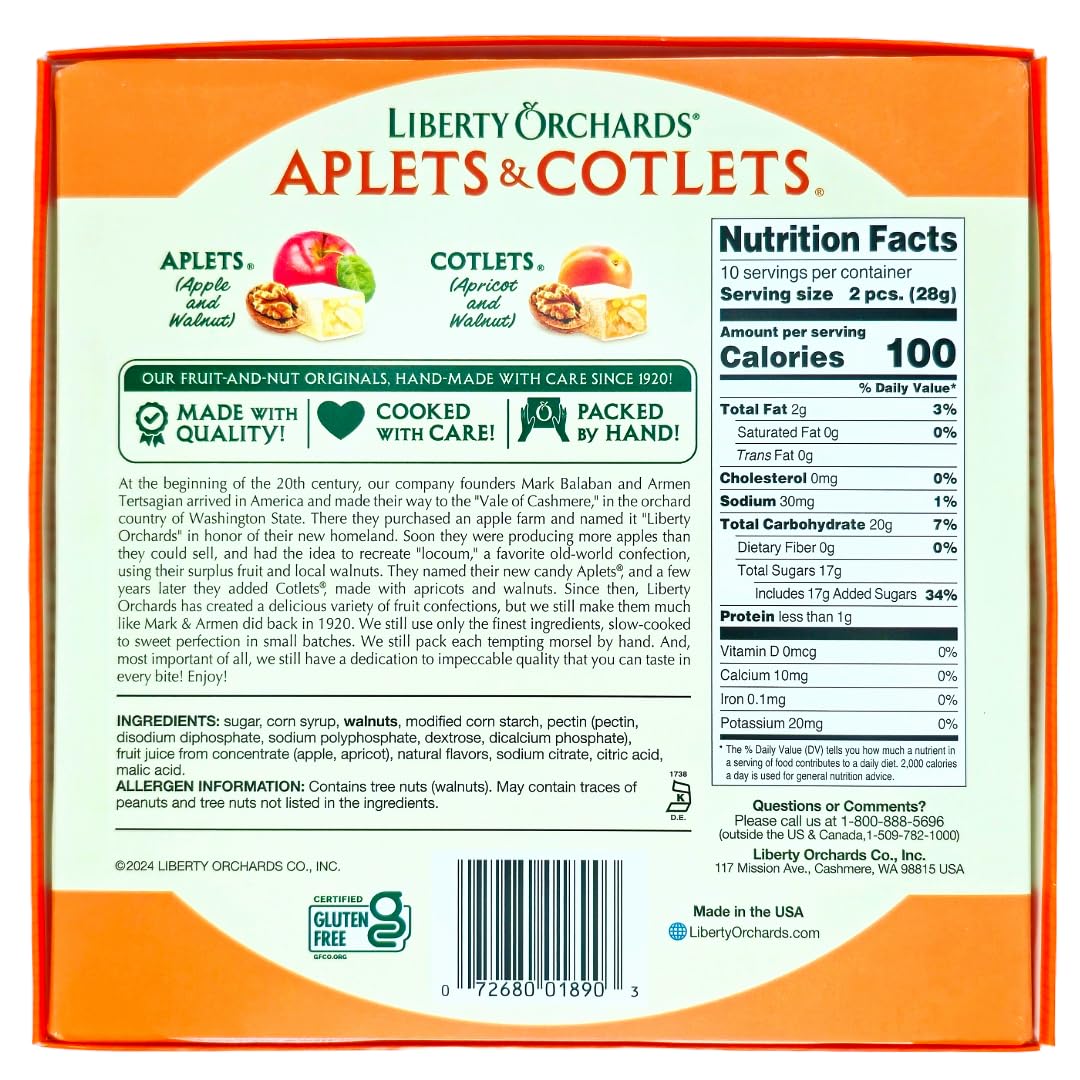 Liberty Orchards Berry Delights and Aplets & Cotlets 20 oz. Bundle