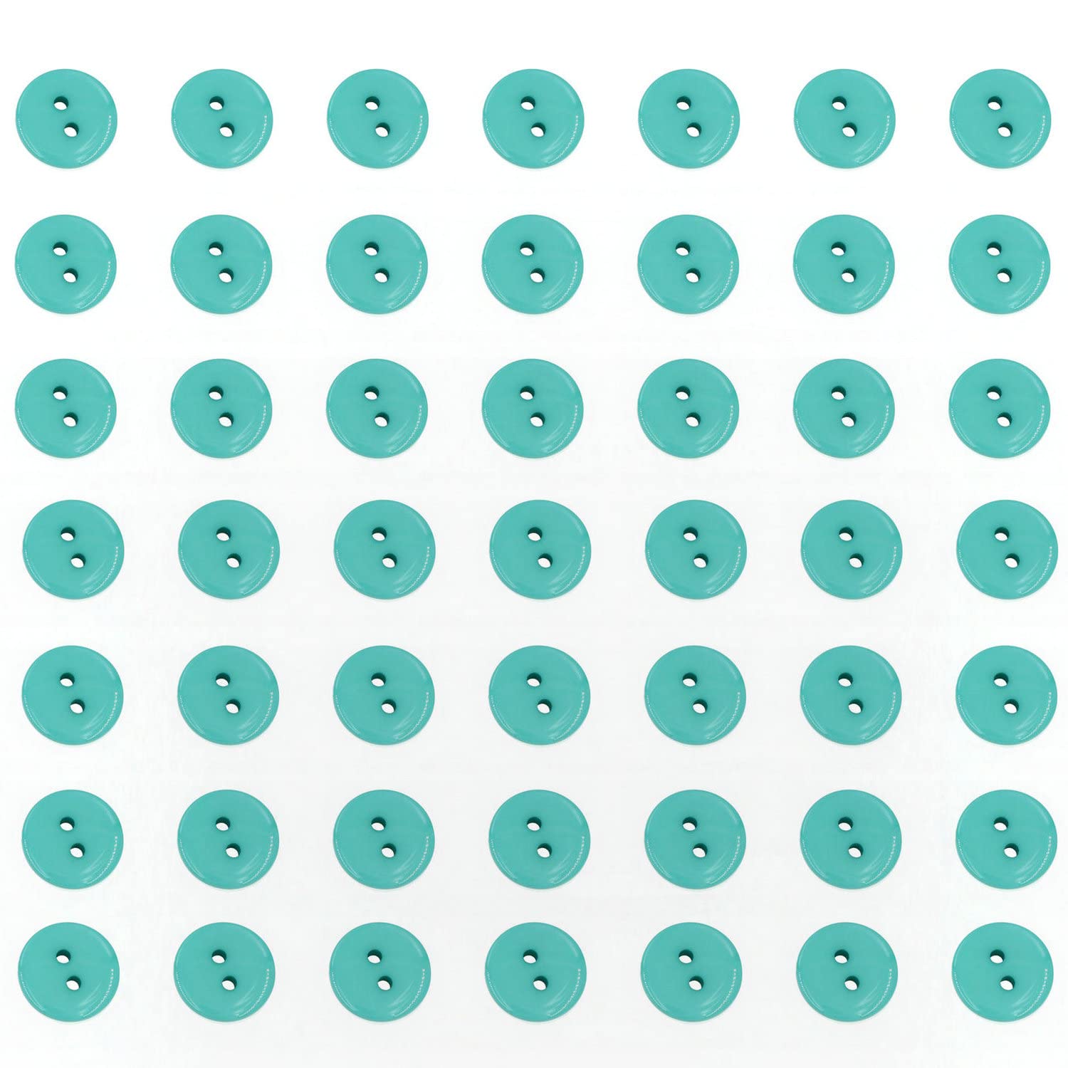 Leekayer 500 Pcs Resin Sewing Buttons - 11.5mm (0.43") 4-Hole Flat Back Green Buttons For DIY Crafts & Clothing - View #8