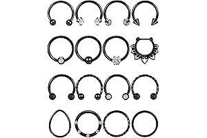 Black Nose Septum Hoop: An Exquisite Accessory for Bold Expressions