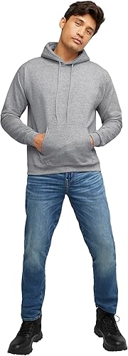 Miniatura 135 de Hanes EcoSmart Hoodie, Midweight Fleece, Pullover Hooded Sweatshirt for Men Verde (SAFETY GREEN)