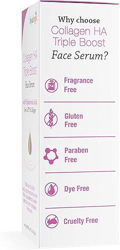 Miniatura 4 de Hyalogic HA - Suero de colágeno Triple Boost para el cuidado de la piel, suero de péptidos para la cara, firmeza juvenil y elasticidad, aumento de