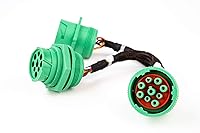 Vista 2 de YPP TIPO2 SAE J939 Cable divisor Y Cable de extensión de datos y energía de 9 pines para herramientas de diagnóstico de GPS ELD para camiones