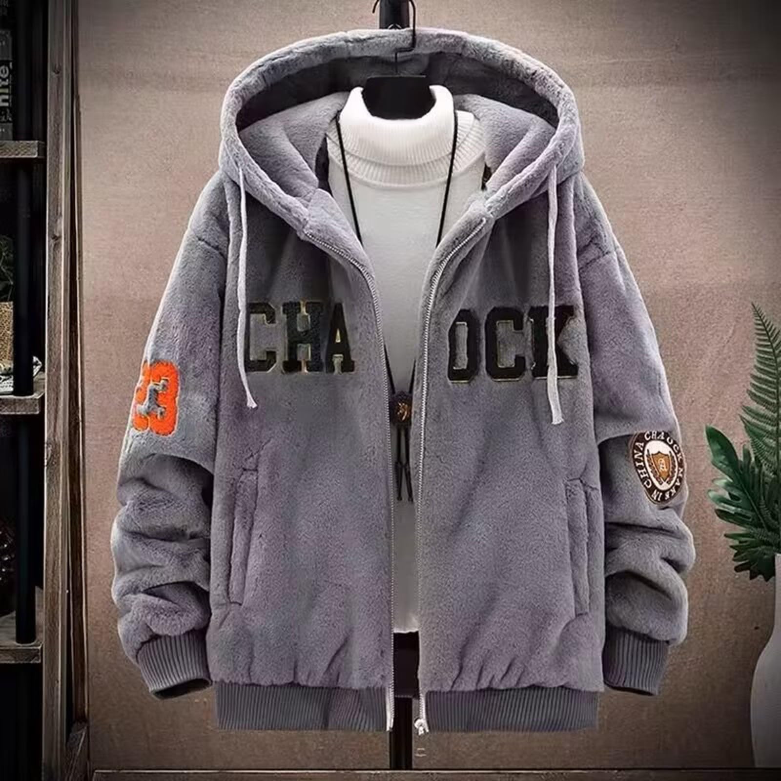 Veste Homme Polaire Manches Longues Chaude Blouson avec Poches Zippé Sweatshirt Hiver Jacket Fleece De Randonnée Gilet
