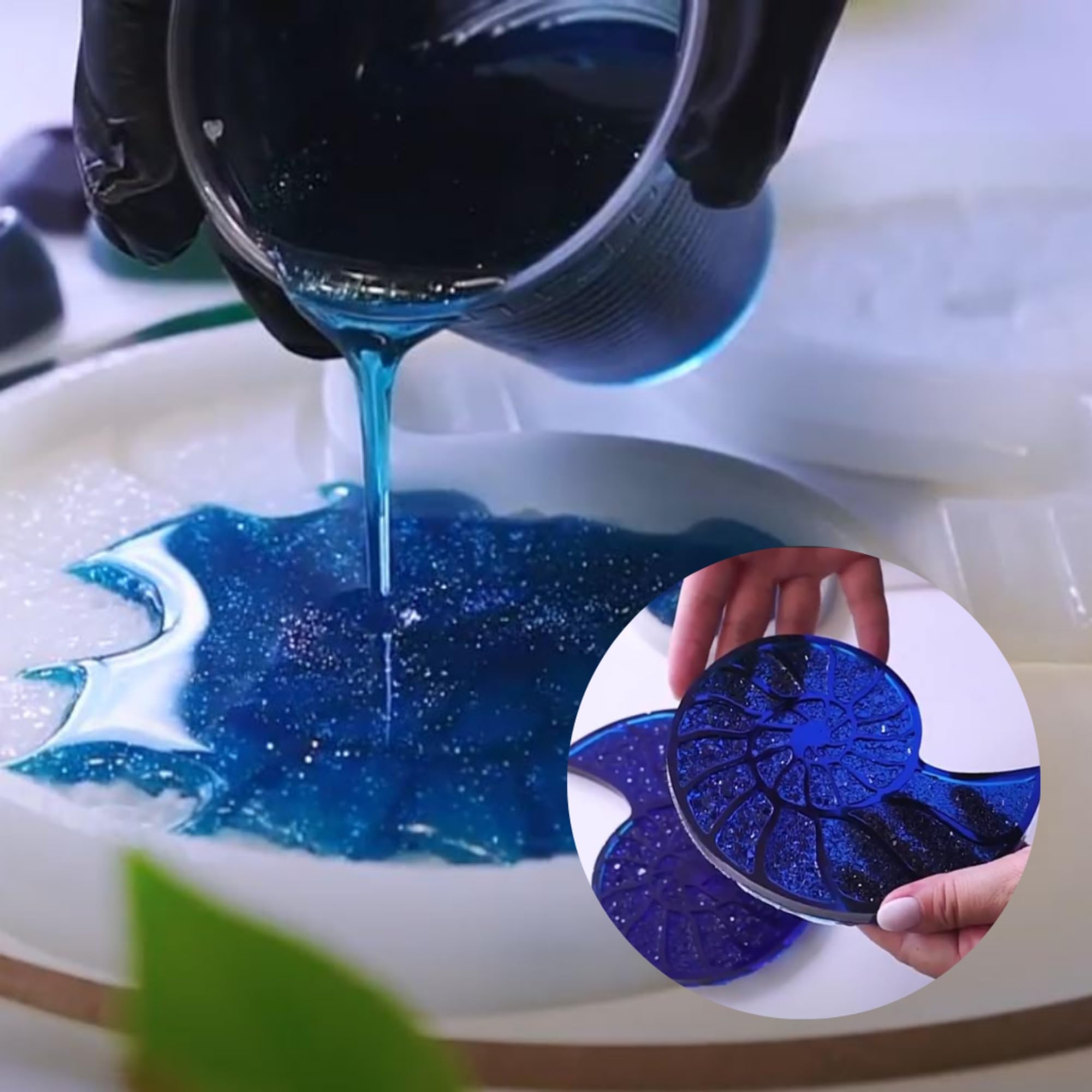 Resin Pro® Epoxidharz iCrystal 3 Kg: Ideal für die Herstellung von Schmuck, River Table und künstlerischen Kreationen - Ungiftig zertifiziert - Technische Unterstützung - 100% Made in Italy