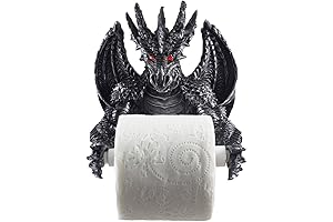 Mythical Winged Dragon Toilet Paper Holder and Bathroom Decor