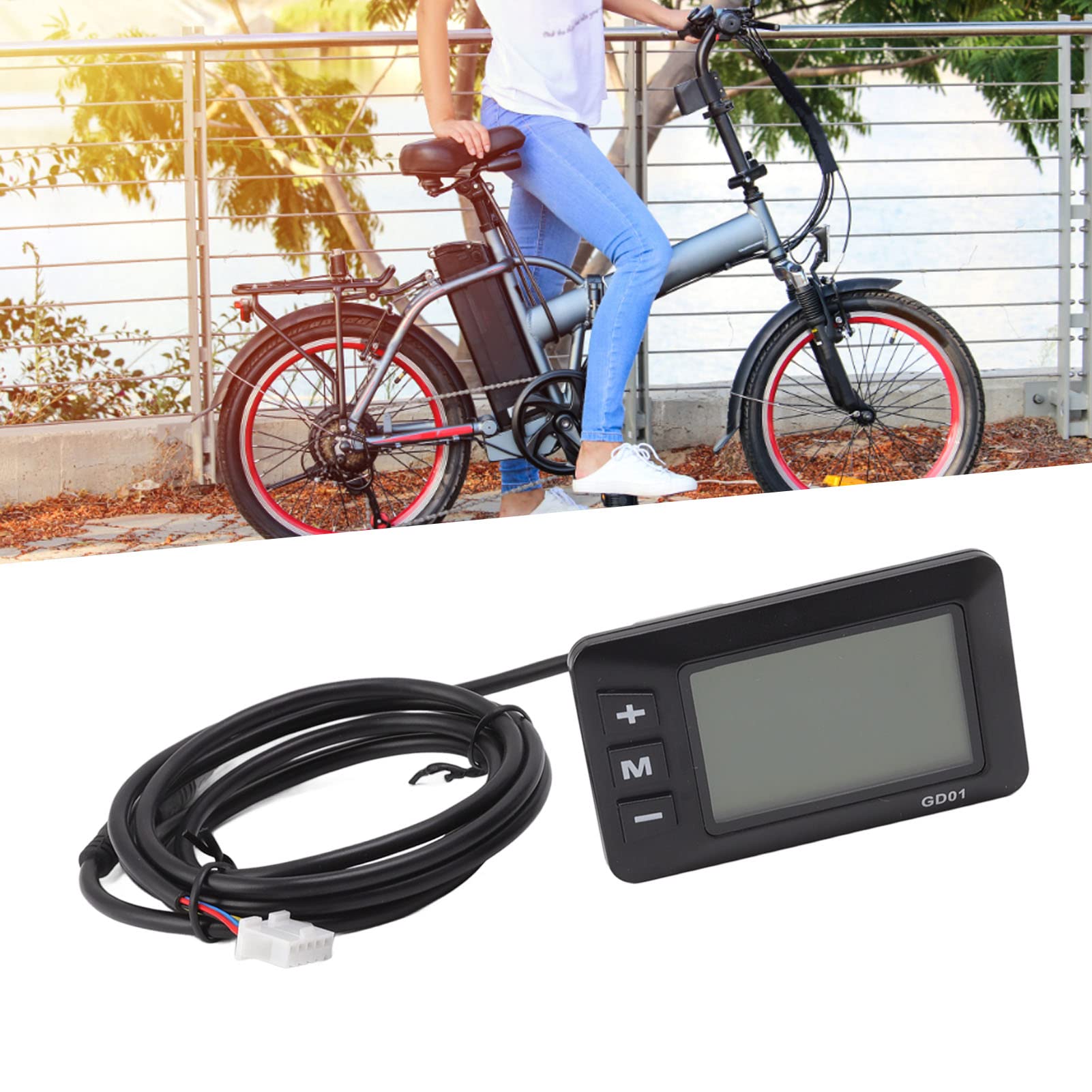 Puooifrty 1 M6T Elektrische Fiets Lcd Display Meter 24 V 36 48 60 V Met USB Voor E-Bike (5PIN