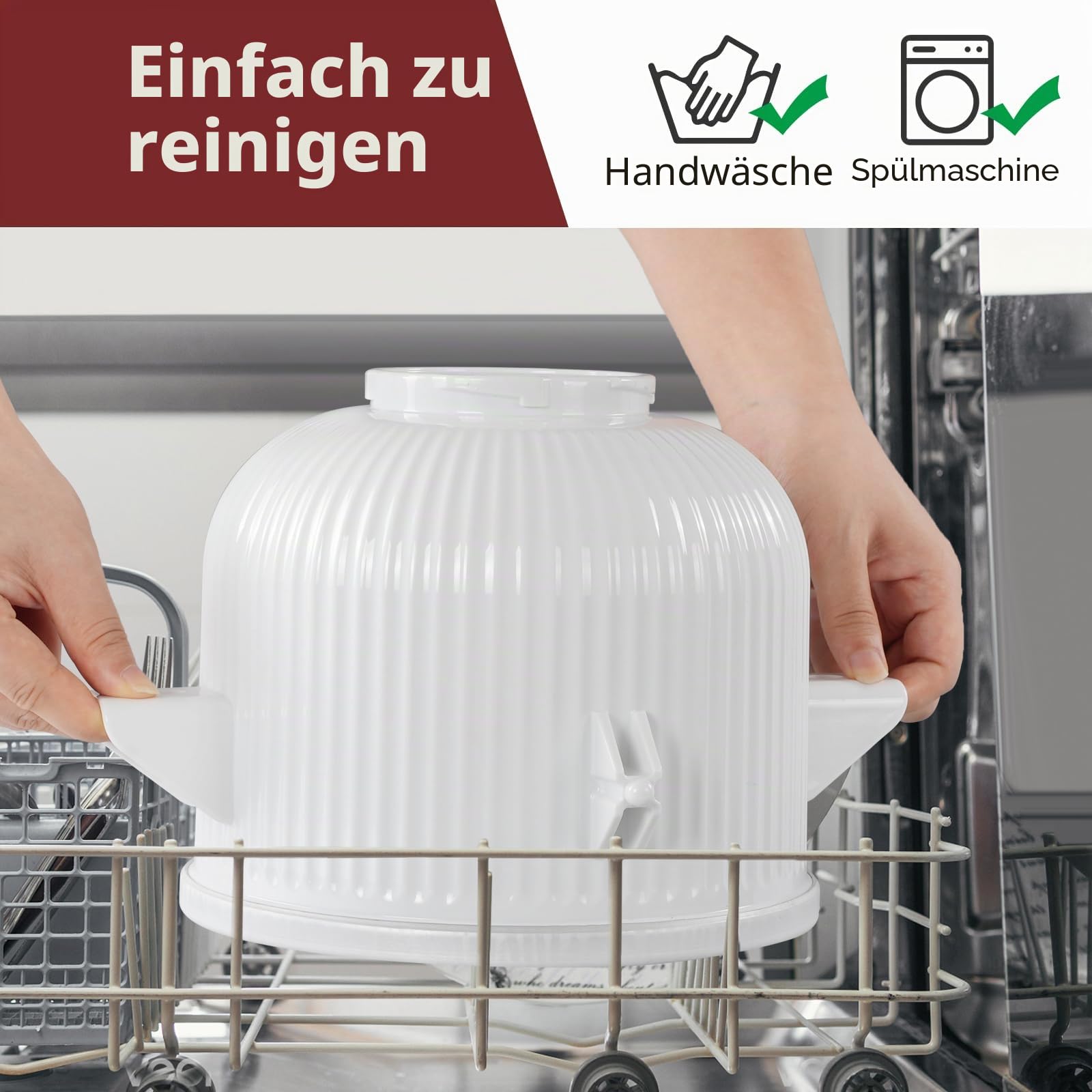 Eiscrememaschine Aufsatz für Kitchenaid, 2 Quart gefrorenes Eis Schüssel für Standmixer 4.5/5/6/7QT, Sorbet Gelato Maker für hausgemachtes Eis, Dessert, Joghurt