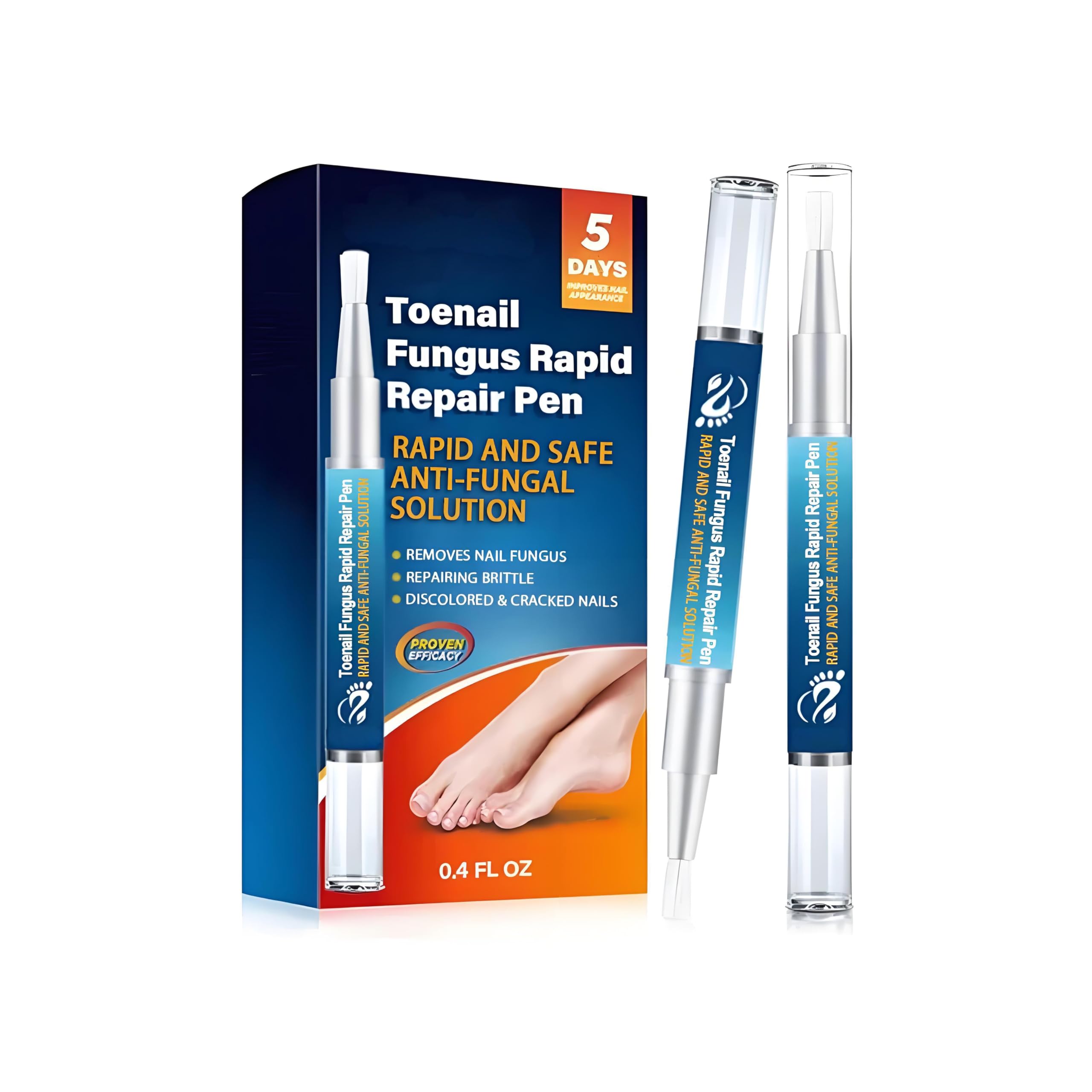 4PCS Fungal Nail Pen for Toenails and Fingernails Extra Strong Nail Care Fungus with Deep Penetration Formula