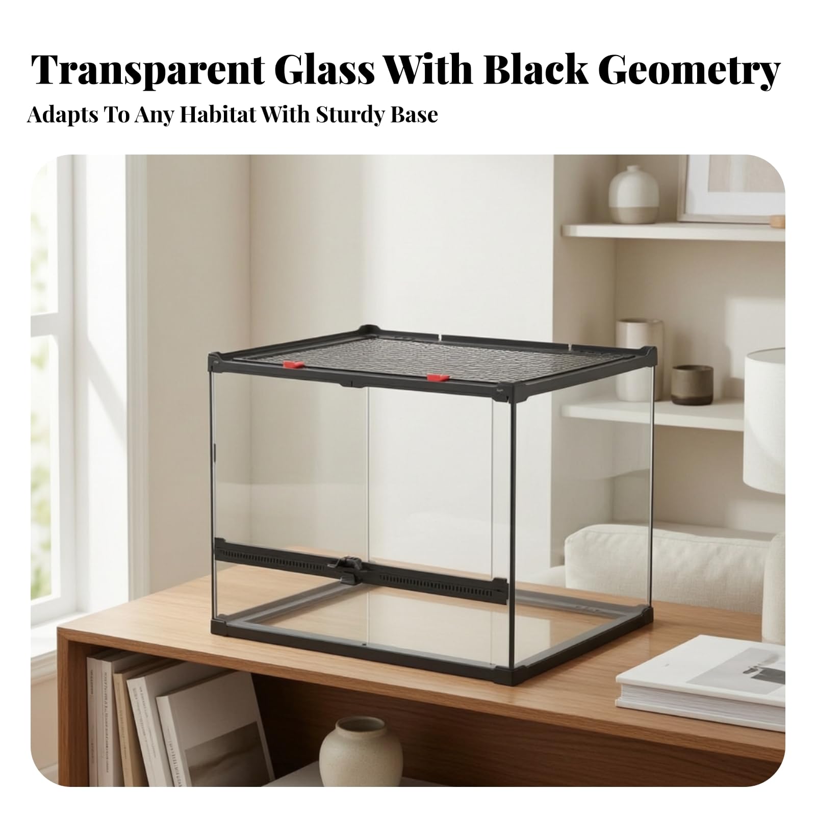 Terrarium pour Reptiles Pratique, 50 35 40.5cm
