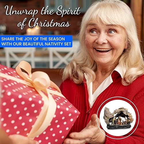Miniatura 7 de Belén de Navidad para interiores, Belén para interior de Navidad, Pesebre de Navidad, pequeños juegos y figuras de Belén