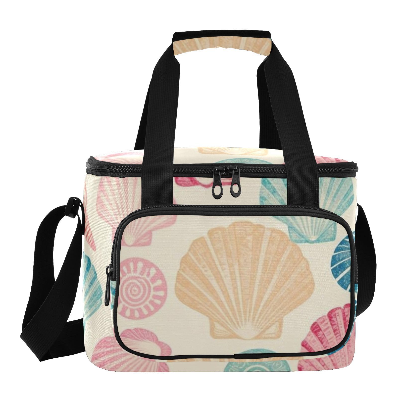 Sac de transport thermique en PEVA doublé de coquillage pastel pour les amateurs de plein air