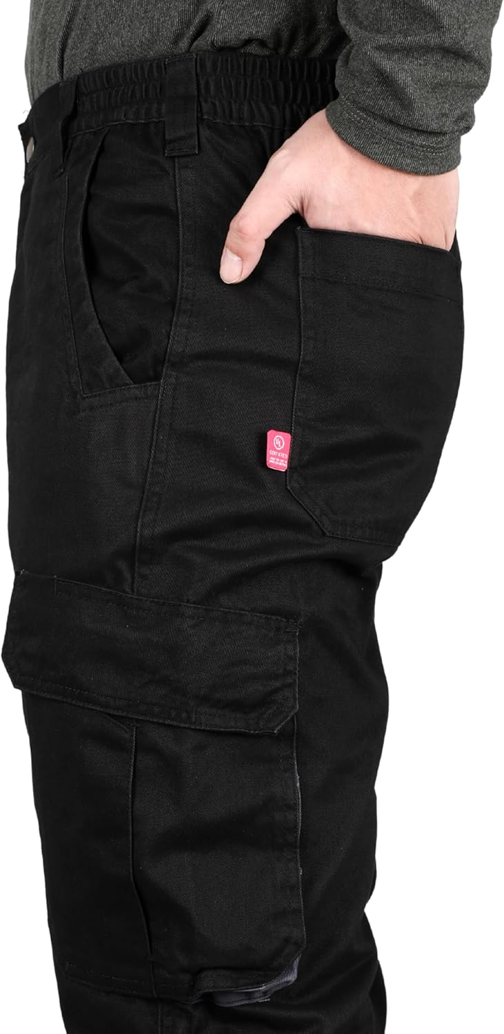 BOCOMAL FR Pants for Men Utility Cargo Pockets Flame Resistant/Fire Retardant Carpenter Water Oil Repellent Finish - Image 7