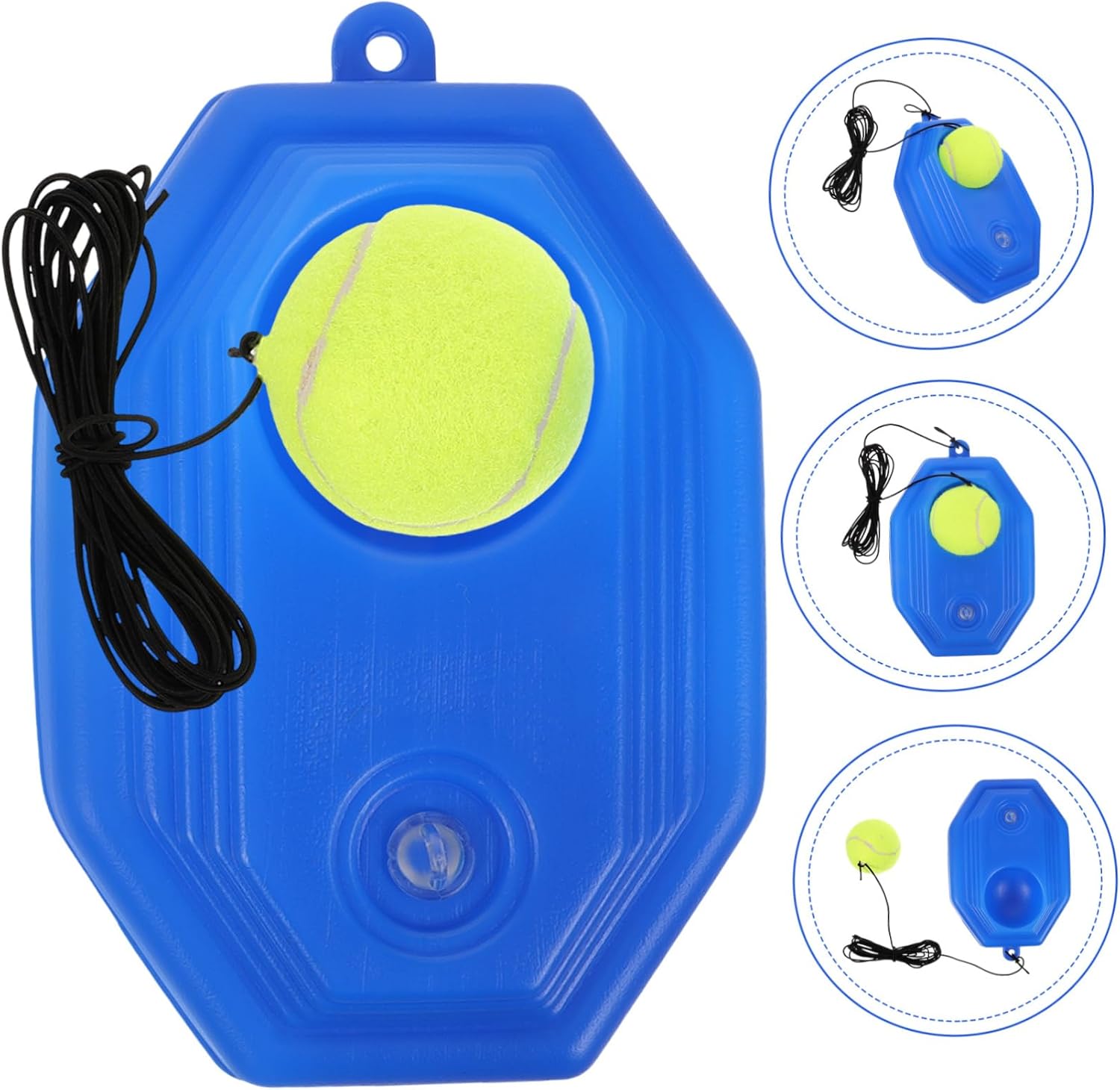 Rubber Material Tennis Trainer Self Training Tool Training Base Rebound Ball Tennis Equipment for Skill Levels Style