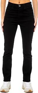 Ladies Jeans Stretch Slim Straight Leg Cotton Casual Denim Pants with Po...