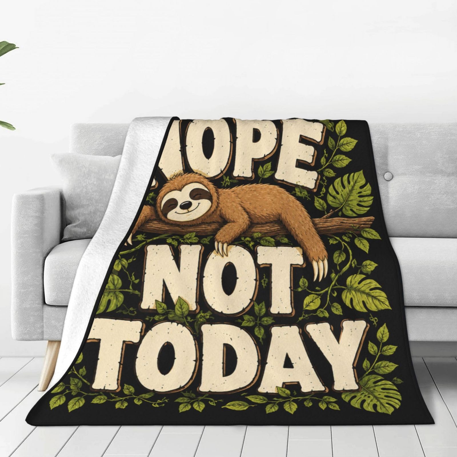 Banonaty Men's Sloth Throw Blanket Gifts Stuff For Wo 50"X40"