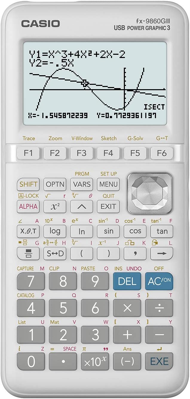 Casio FX-9860GIII Graphing Calculator with Python, 2900 Functions and PC Interface via USB