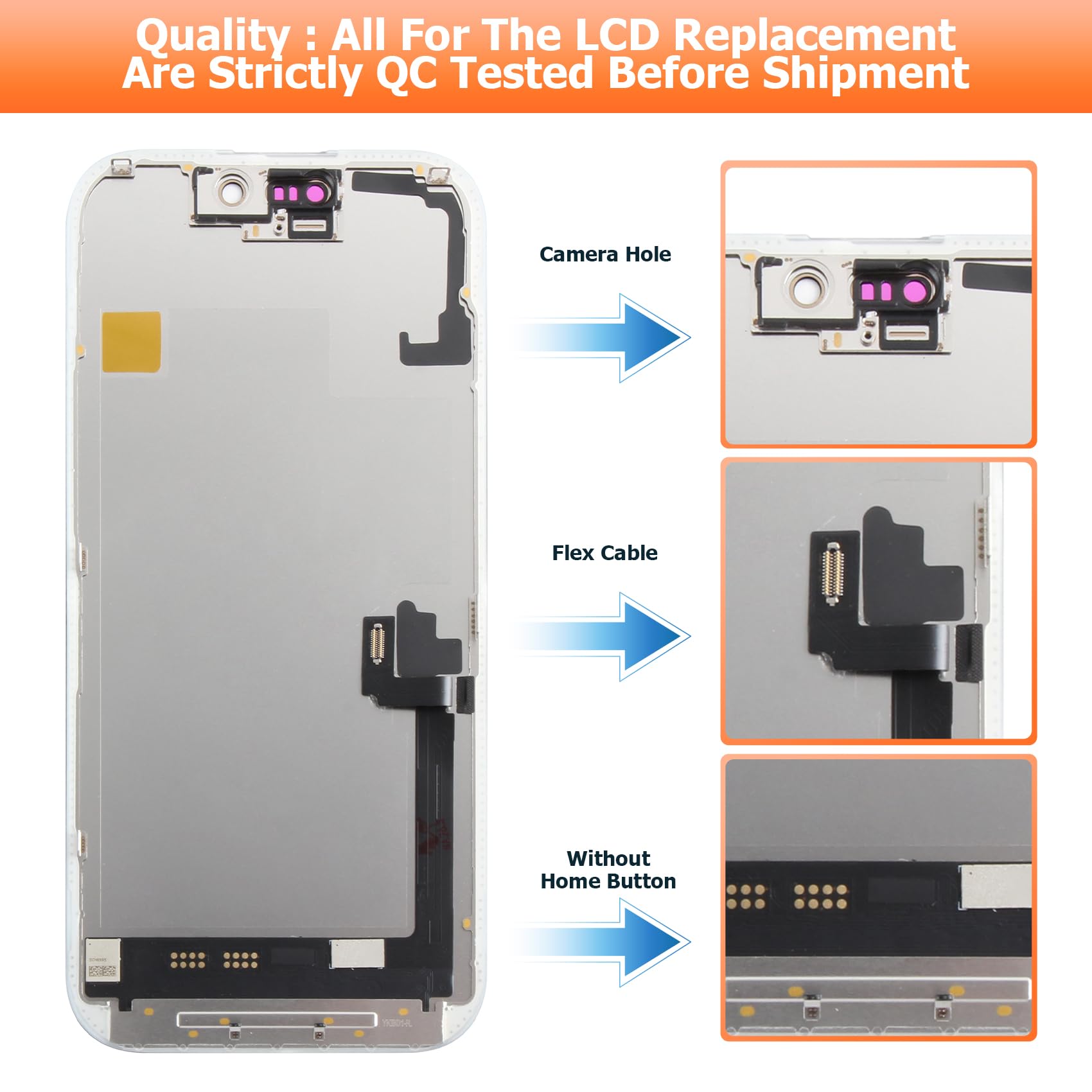 Amazon.co.jp: iPhone 17用ソフトOLED スクリーン交換用 iPhone 17 LCD