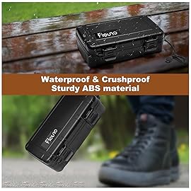 Flauno Travel Cigar Humidor Case - Portable Cigar Box kit with Humidifier Disc, Cigar Cutter, Cigar Punch, Cigar Holder & Dropper, Waterproof, Crushproof, Airtight (Holds up to 10 Cigars)