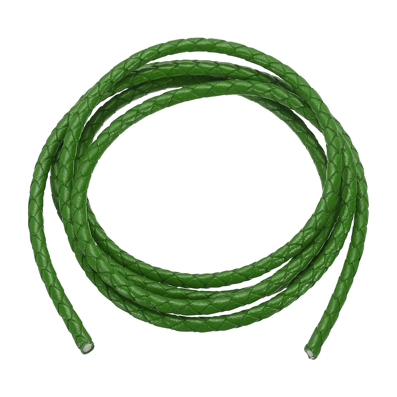 PATIKIL Round Braided Leather Cord