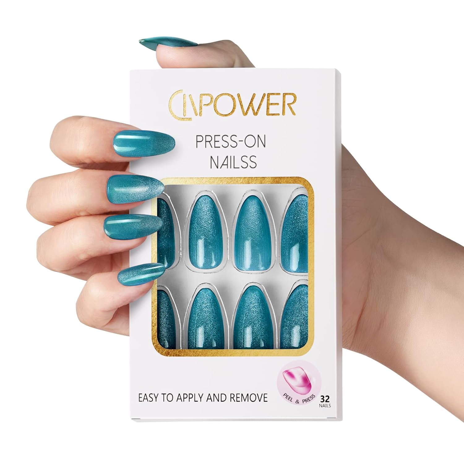 (QTY 8) CIVPOWER Press On Nails 