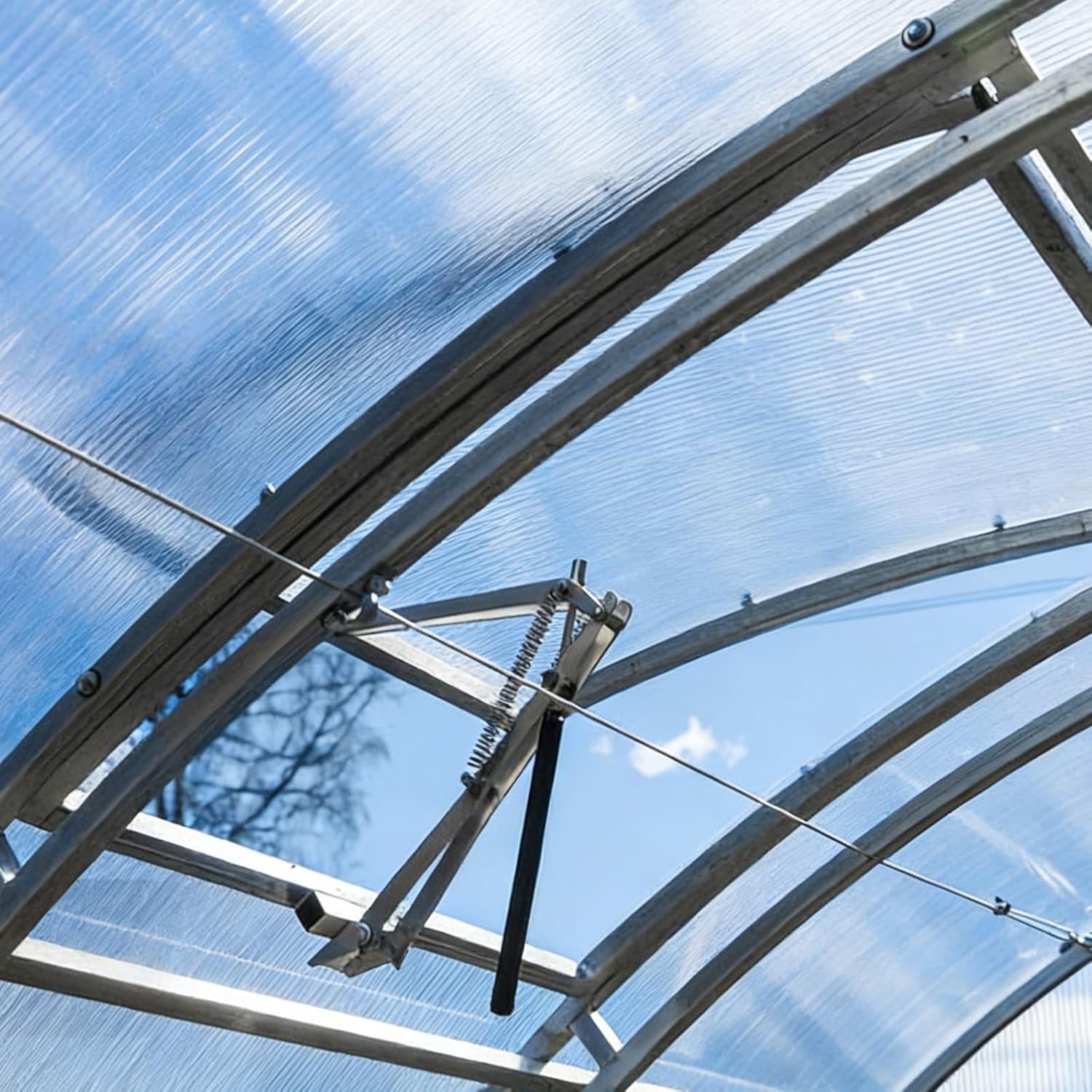 2 Pcs Auto Roof Vent Opener Automatic, Greenhouse Window Opener, Greenhouse Heat Sensitive Roof Vent Opener Auto Vent Kit (Dual Spring Up to 30lbs)