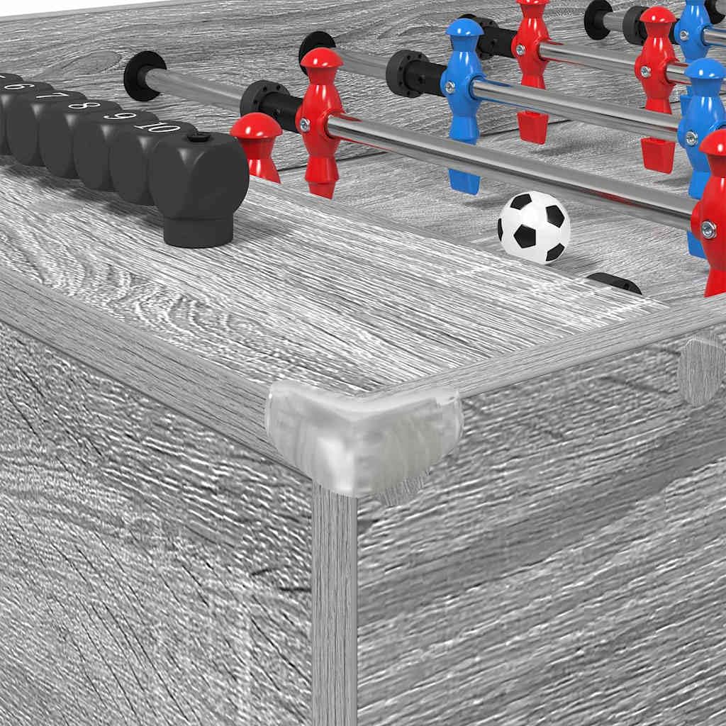 Genérico Mesa de Futbolín Gris Sonoma 125 x 60,5 x 80 cm,Deportes,Juegos de Interior,Futbolín,Mesas de futbolín-858889
